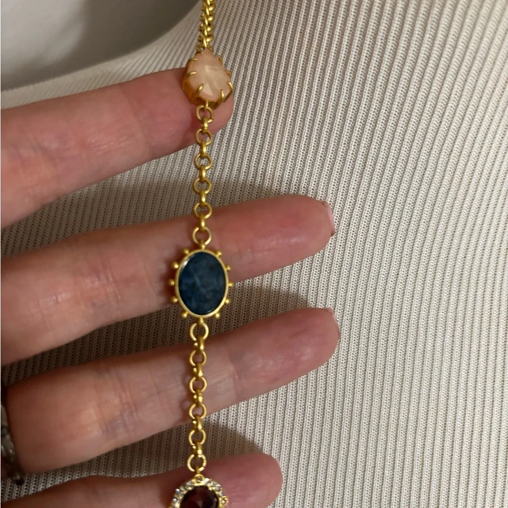 kate spade new york Scatter Multicolor Stone Station Necklace, 39